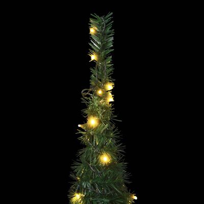 vidaXL Pop-up kunstig juletre med LED grønn 210 cm