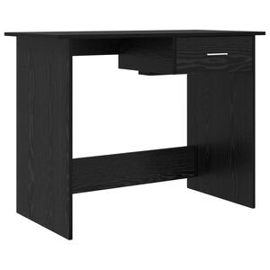 vidaXL Skrivebord Svart Eik 100 x 50 x 76 cm Konstruert tre