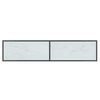 vidaXL Konsollbord hvit 160x35x75,5 cm herdet glass