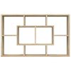 vidaXL Vegghylle sonoma eik 85x16x52,5 cm konstruert tre