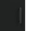 vidaXL Highboard svart 34,5x34x180 cm konstruert tre