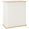 vidaXL Messedisk Lys brun og hvit 80 x 40 x 93 cm Konstruert tre og PP