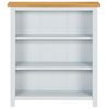 vidaXL Bokhylle 3-etasjer 72x22,5x82 cm heltre eik