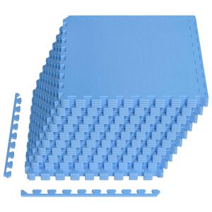 vidaXL Gulvmatter 40 stk. Bl&aring; 14,4 m&sup2; EVA Skum