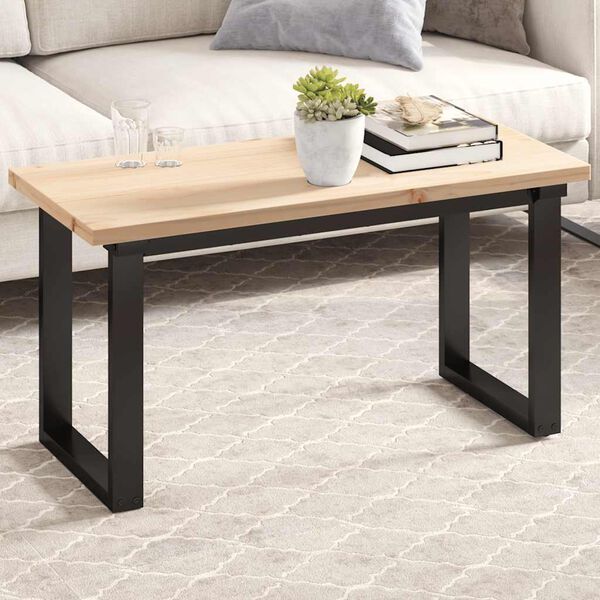 vidaXL Bordplate 90x40x2,5 cm rektangul&aelig;r heltre furu