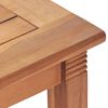 vidaXL Hagespisebord 150x90x75 cm heltre teak
