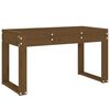 vidaXL Hagebenk honningbrun 80x38x45 cm heltre furu