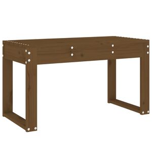 vidaXL Hagebenk honningbrun 80x38x45 cm heltre furu