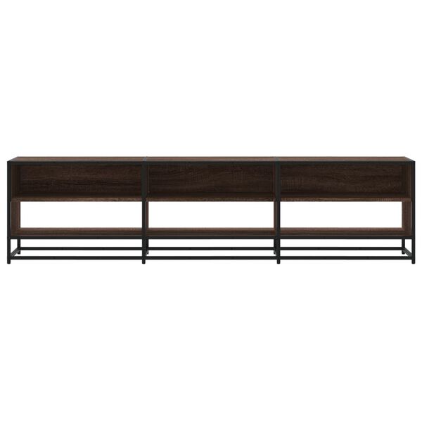 vidaXL TV-benk brun eik 180x40x46 cm konstruert tre
