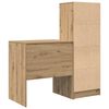 vidaXL Skrivebord med skuff 2 pcs Artisan Eik