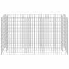 vidaXL Gabion h&oslash;ybed galvanisert st&aring;l 180x50x100 cm