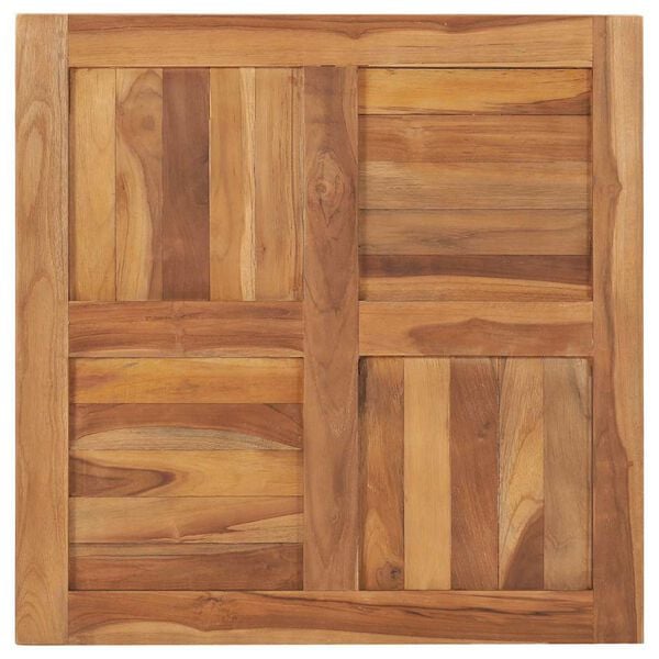 vidaXL Bordplate heltre teak 70x70x2,5 cm