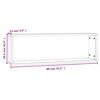 vidaXL Vegghyller kube 4 stk brun eik 80x15x26,5 cm konstruert tre
