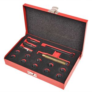 vidaXL Gjengereparasjonssett for gl&oslash;deplugger 15-stk M10 x 1,0 mm