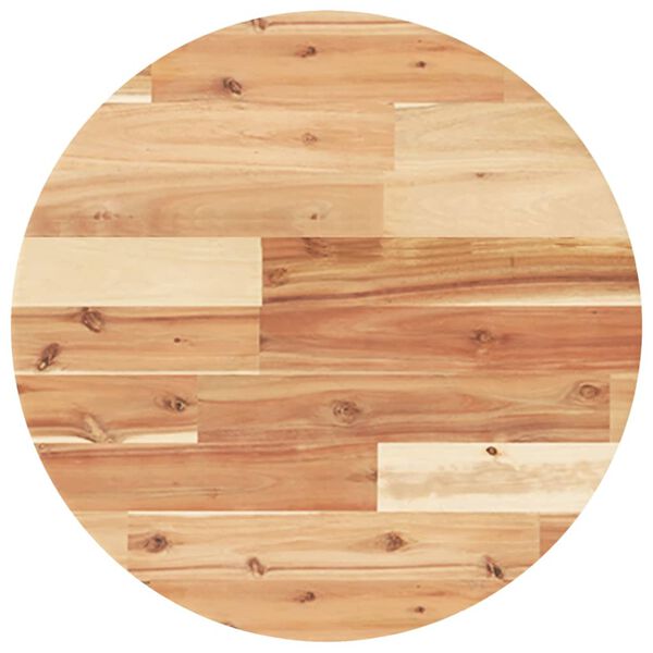 vidaXL Bordplate rund &Oslash;50x2 cm heltre akasie