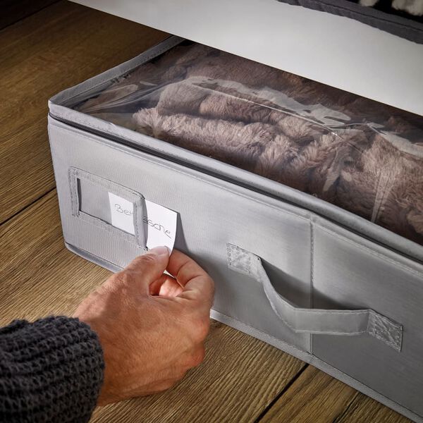 Leifheit Sengeskuff liten gr&aring; 64x45x15 cm 80014