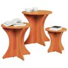 vidaXL Kaffebord 3 pcs Vokset Brun