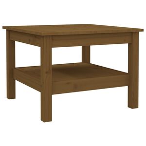 vidaXL Salongbord honningbrun 55x55x40 cm heltre furu