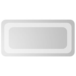 vidaXL Baderomsspeil med LED 20x40 cm