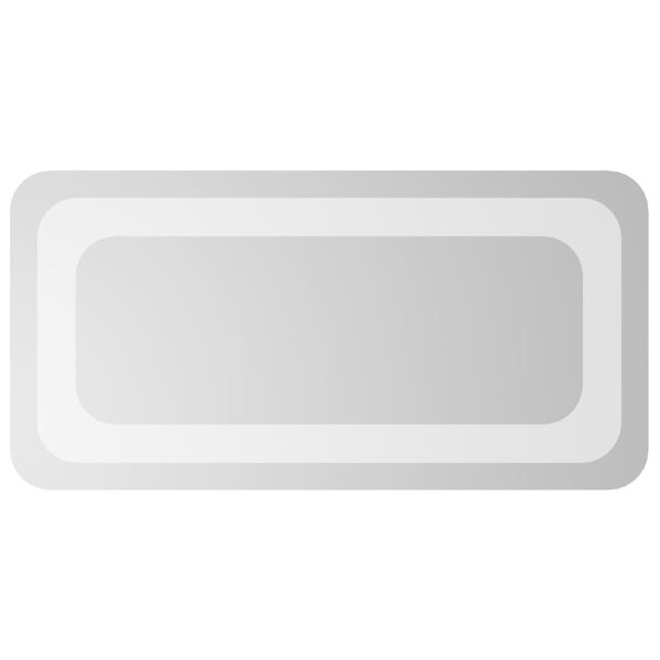 vidaXL Baderomsspeil med LED 20x40 cm