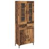 vidaXL H&oslash;yskap 2 stk. Gammelt tre 69,5 x 34 x 180 cm Konstruert tre