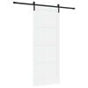 vidaXL Skyved&oslash;r 93 x 232 cm Konstruert tre Hvit og svart