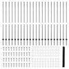 vidaXL Gjerde med stolpe Gr&aring; 1,5 x 50 m St&aring;l og PVC