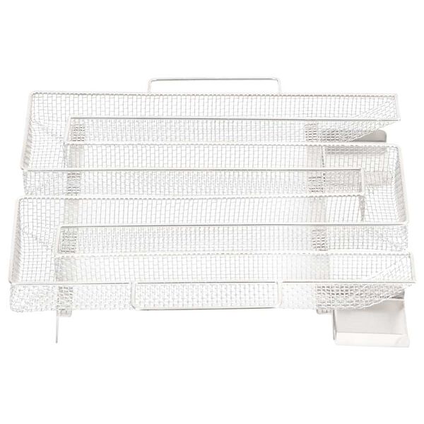 vidaXL Kaldr&oslash;ykgenerator firkantet 22,5 cm rustfritt st&aring;l