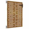 vidaXL Hageport 85 x 125 cm Pulverlakkert st&aring;l Svart L&aring;sbar