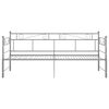 vidaXL Uttrekkbar ramme til sovesofa grå metall 90x200 cm
