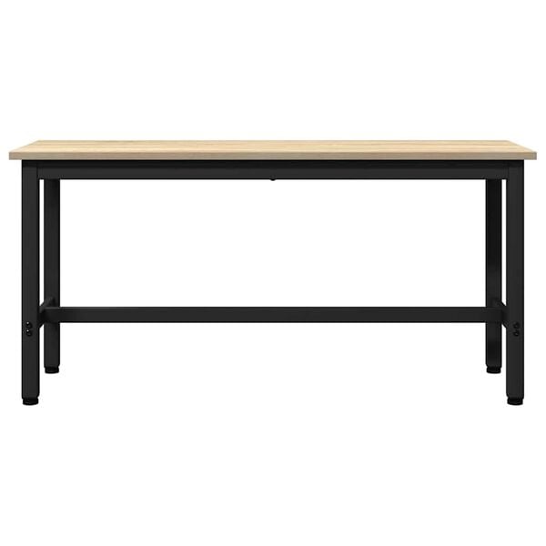 vidaXL Spisebenk Sonoma eik 100 x 32,5 x 48,5 cm