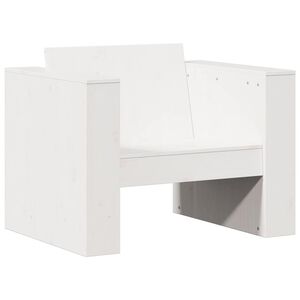 vidaXL Hagesofa hvit 79x60x62 cm heltre furu
