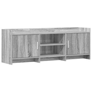 vidaXL TV-skap 130 x 33 x 47 cm Gr&aring; Sonoma Konstruert tre