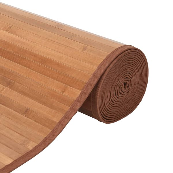vidaXL Teppe rektangul&aelig;r naturell 100x500 cm bambus