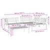 vidaXL Hagesofasett i paller 4 deler heltre akasie