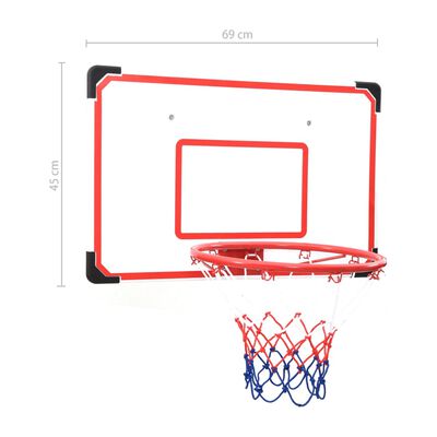 vidaXL Veggmontert basketballsett 5 stk