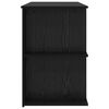 vidaXL Skrivebord med hylle Svart eik 140 x 50 x 75 cm Konstruert tre