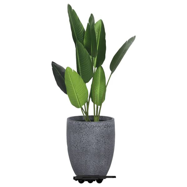 vidaXL Flyttebrett med 8 hjul 8 stk svart polypropylen 150 kg