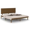 vidaXL Sengeramme honningbrun heltre furu 200x200 cm