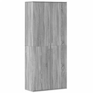 vidaXL Highboard gr&aring; sonoma 80x35x180 cm konstruert tre