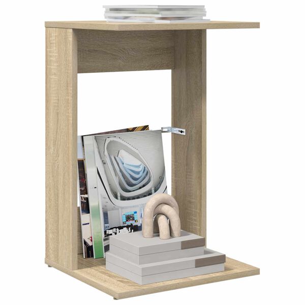 vidaXL Sidetabell Sonoma eik 40 x 38 x 62,5 cm Konstruert tre