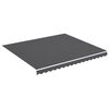 vidaXL Erstatningsduk for markise antrasitt 4x3,5 m polyester