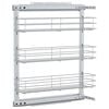 vidaXL Uttrekkbare kurvskuffer 3 etasjer 47x15,5x55,5 cm