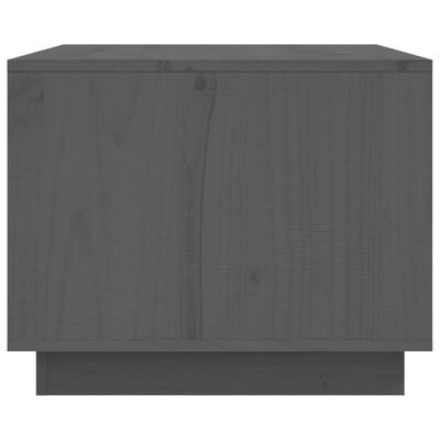 vidaXL Salongbord grå 80x50x40 cm heltre furu