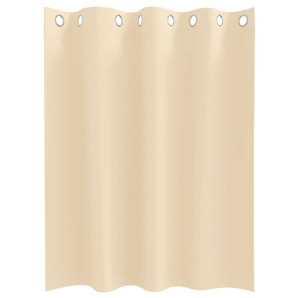 vidaXL Mørkleggende Gardiner med Ringer 2 pcs Krem 140 x 140 cm