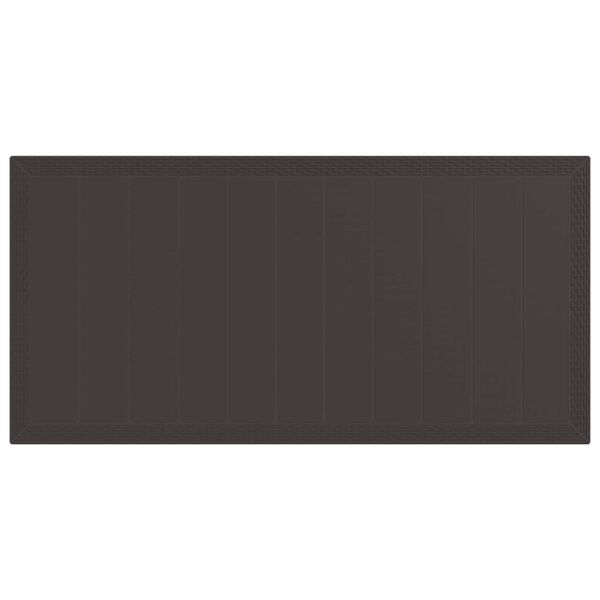 vidaXL Hage Spisegruppe 7 pcs Brun Polypropen