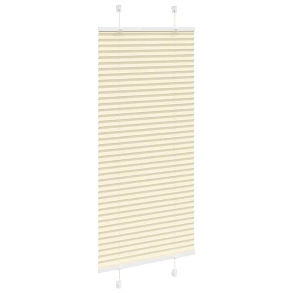 vidaXL pliss&eacute;gardin krem 65x150 cm Stoff Bredde 64,4 cm Polyester