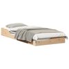 vidaXL Sengestamme Brun 90 x 220 cm Massiv furu