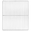 vidaXL Grillrist 45 x 40 cm Rustfritt st&aring;l S&oslash;lv