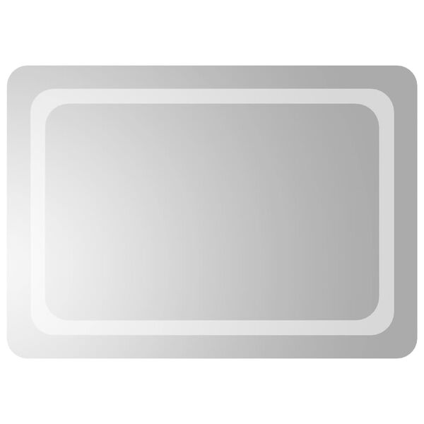 vidaXL Baderomsspeil med LED 50x70 cm